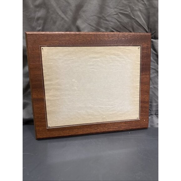 Vintage Solid Mahogany Wood Wall Plaque J. Hartley Company Inc. 10.5x12.5” - Picture 12 of 12